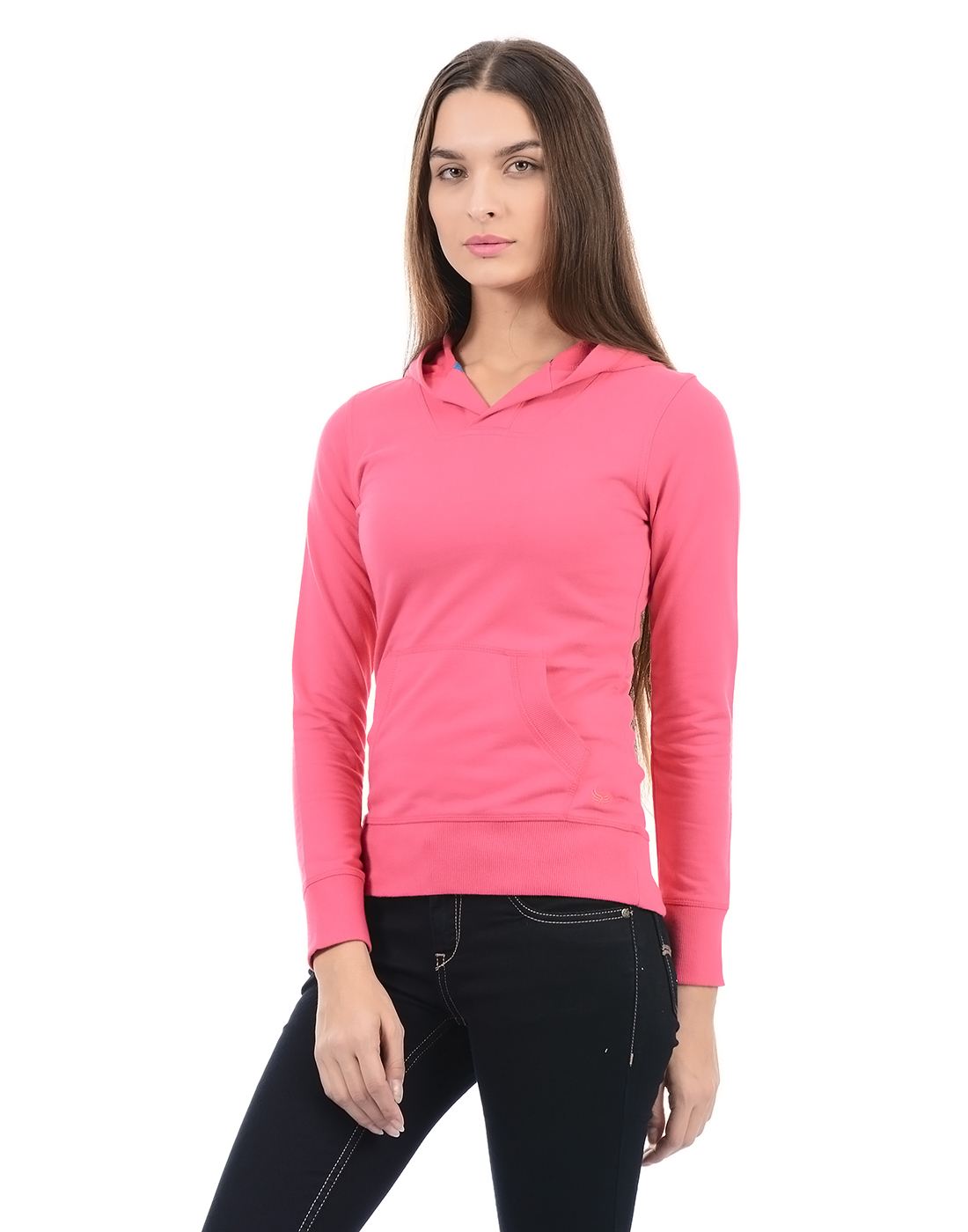 Flying Machine Women Casual Wear Solid Sweat Shirt